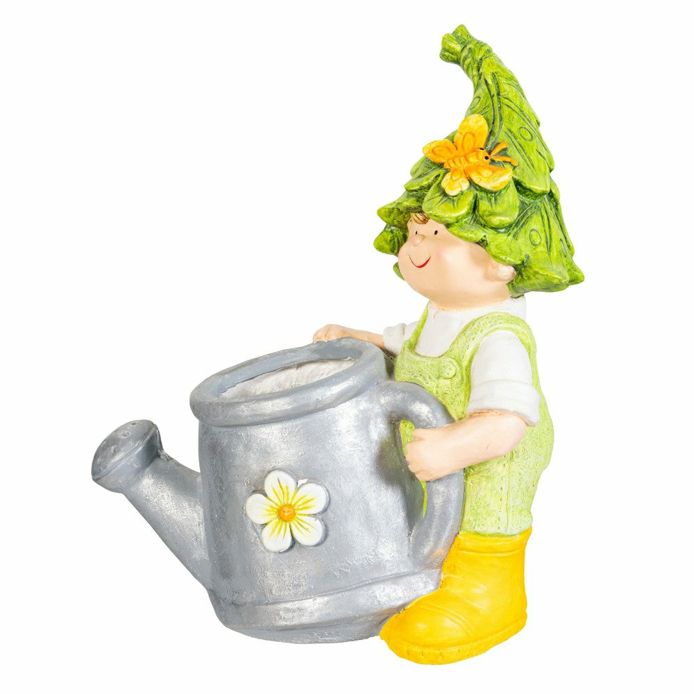 Plow & Hearth Garden Friends Children Planters, Set of 2