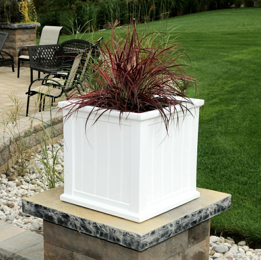 Plow & Hearth Lexington Self-Watering Planter, 20" sq.