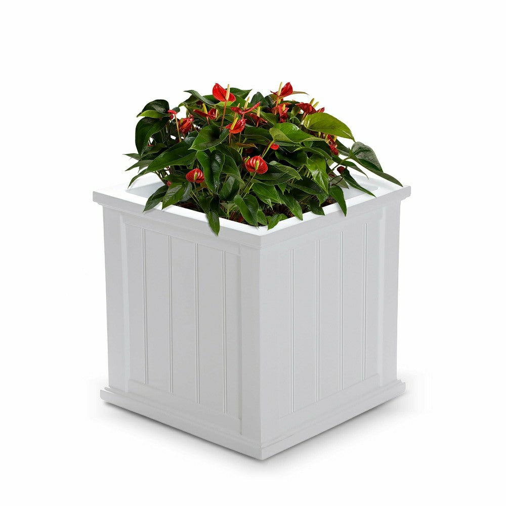 Plow & Hearth Lexington Self-Watering Planter, 20" sq.