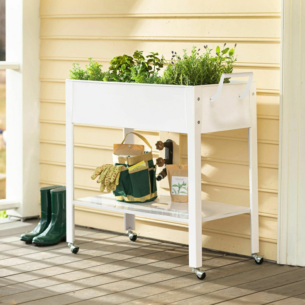 Plow & Hearth Metal Grow Table with Handle