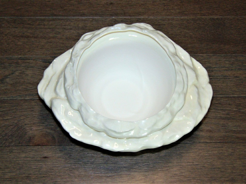 Plow & Hearth Large Natural Stone Self Watering / African Violet Pot