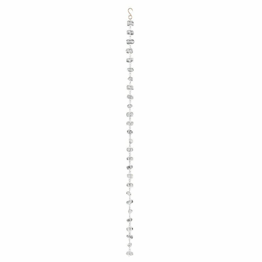 Plow & Hearth VivaStyle Rain Chain, Glass Pebble Rain Chain, 70" H
