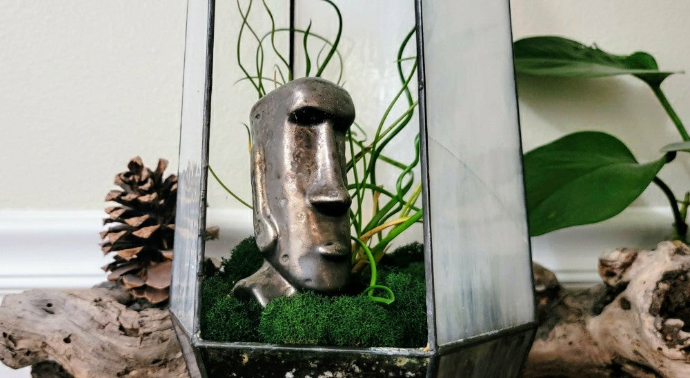 Plow & Hearth Moai Watering Spike