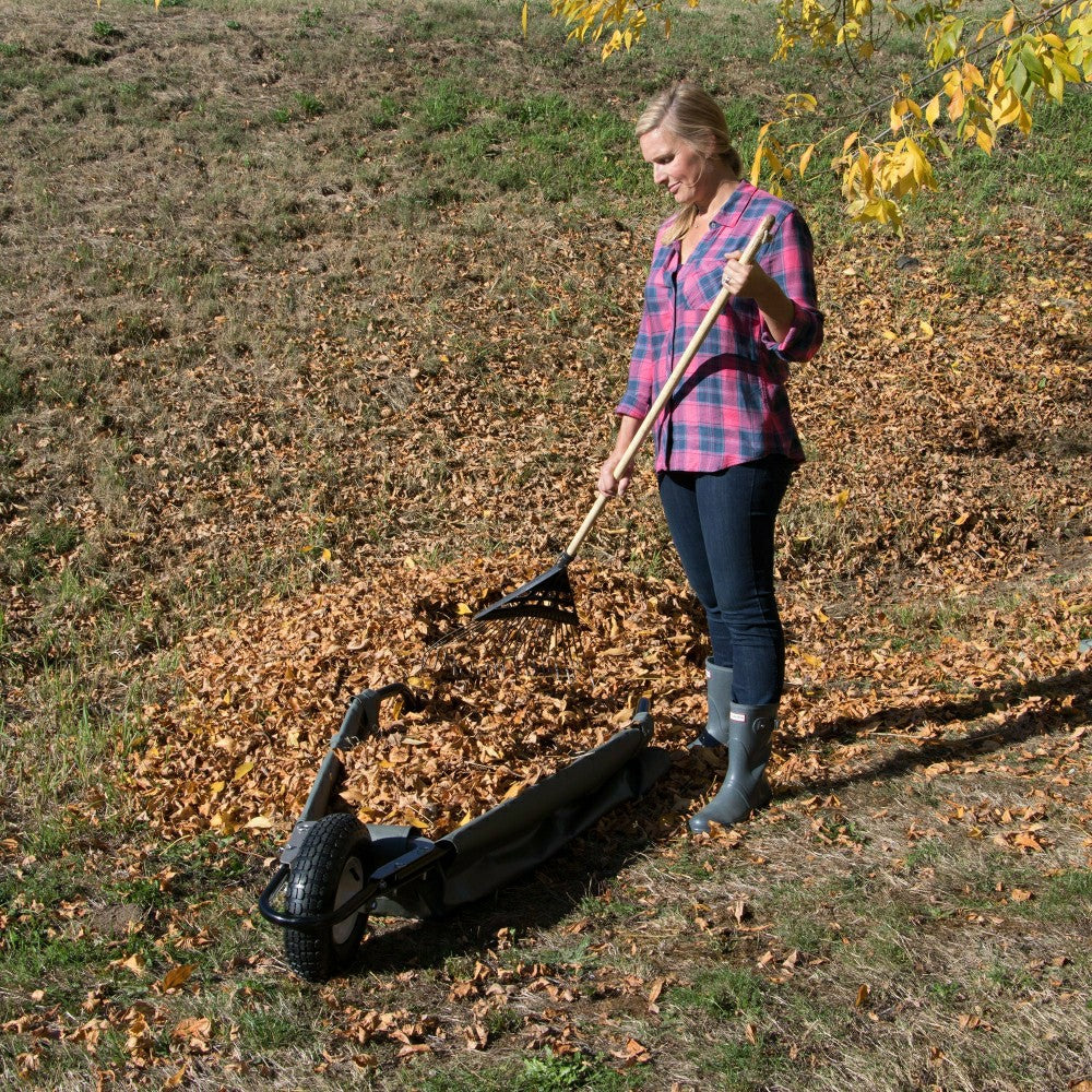 Plow & Hearth Original WheelEasy Foldable Garden Cart (Wheelbarrow)