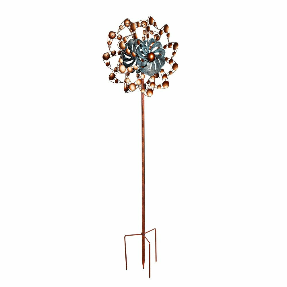 Plow & Hearth 75"H Bubble Flower Wind Spinner
