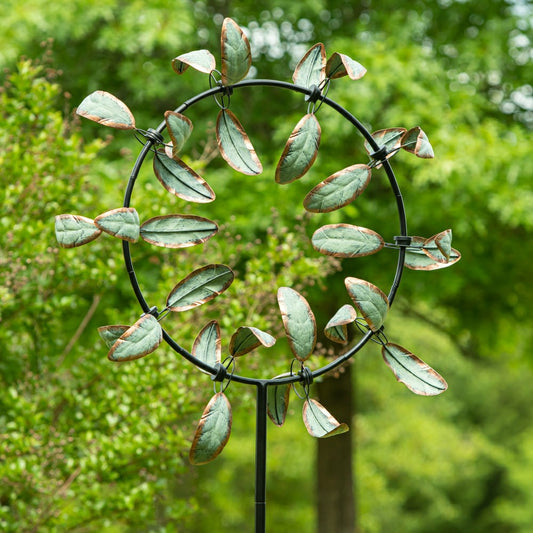 Plow & Hearth Metal Pinwheel Prism Spinner 74"H