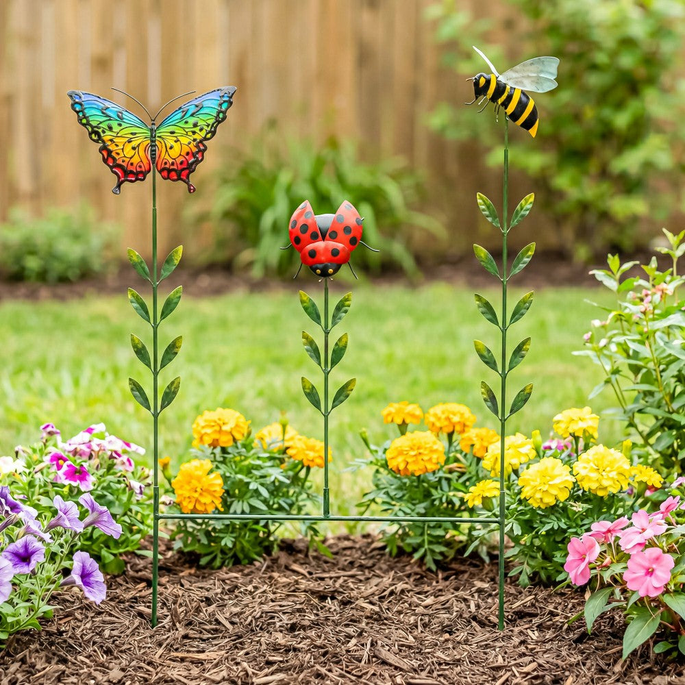 Plow & Hearth Insect Spinner Garden Stake
