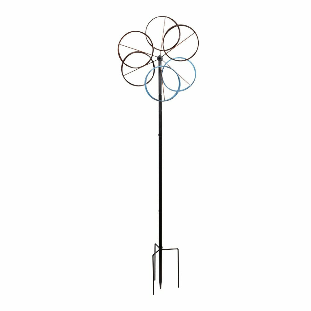 Plow & Hearth Metal Roundabout Breeze Wind Spinner 72"H