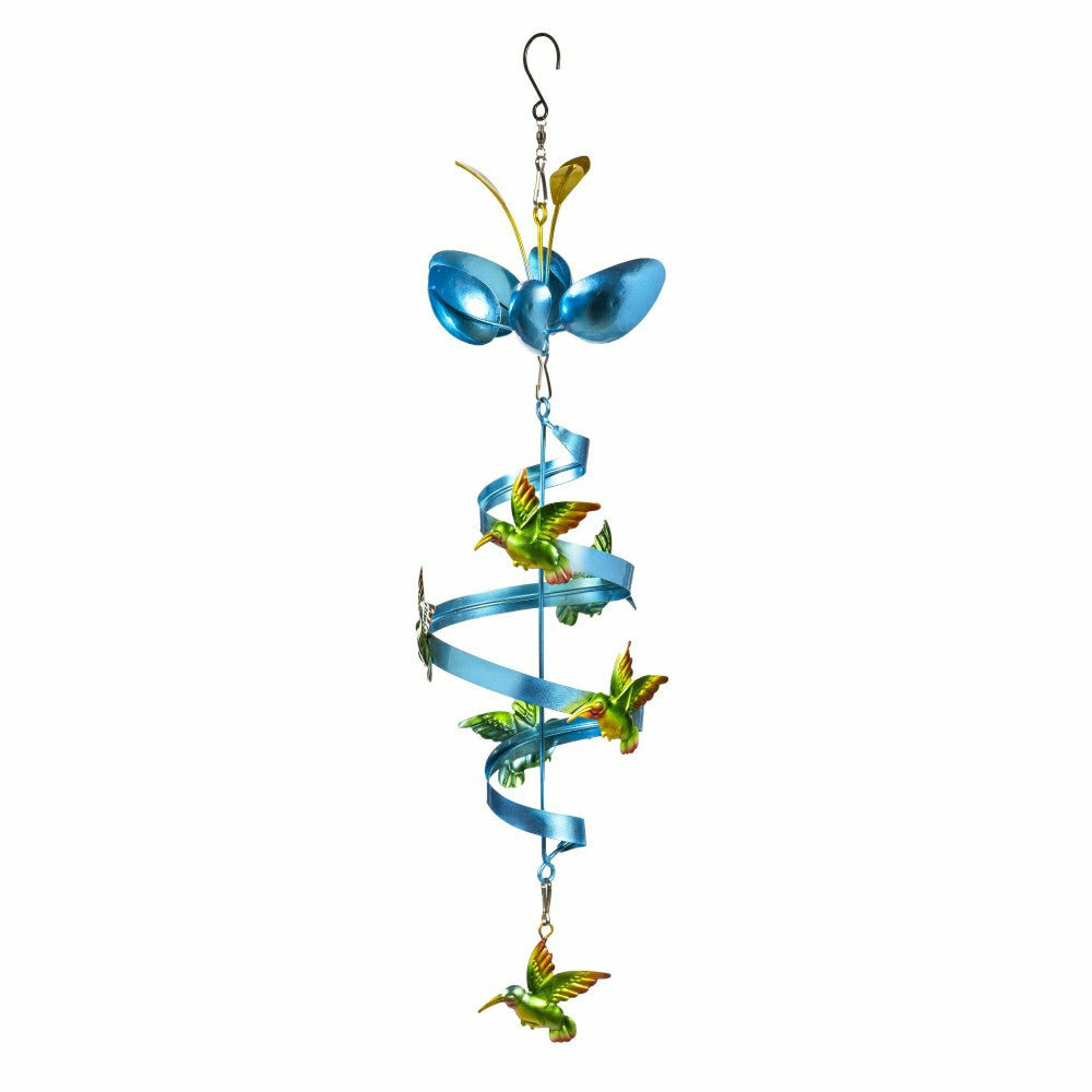 Plow & Hearth Metal Hummingbird Wind Twirler 24"H