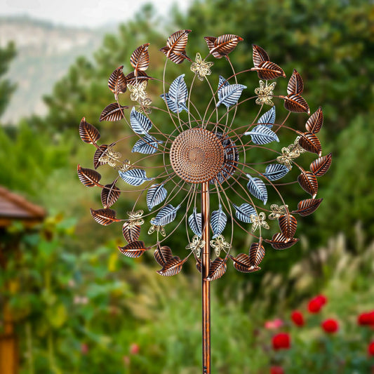 Plow & Hearth Botanic Breeze Wind Spinner 75"H
