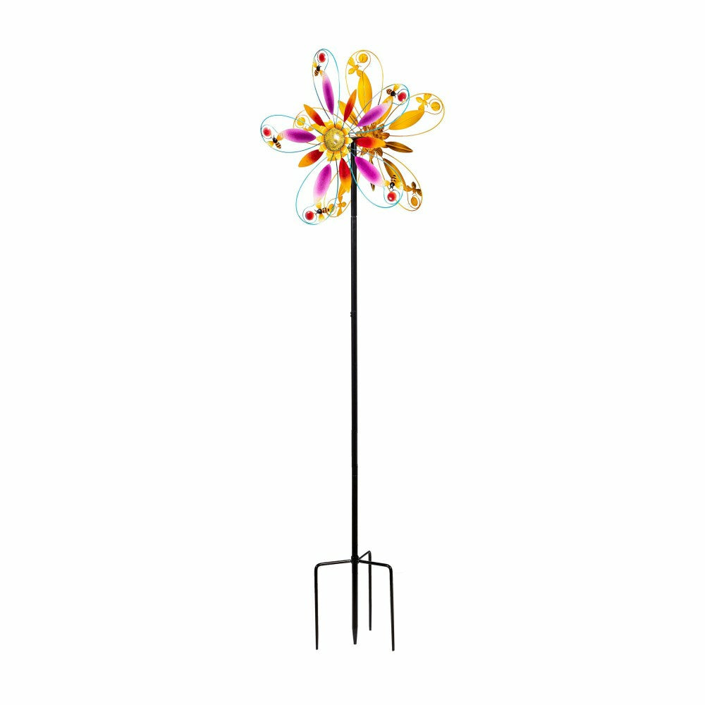 Plow & Hearth Enchanted Blossom Wind Spinner 74"H