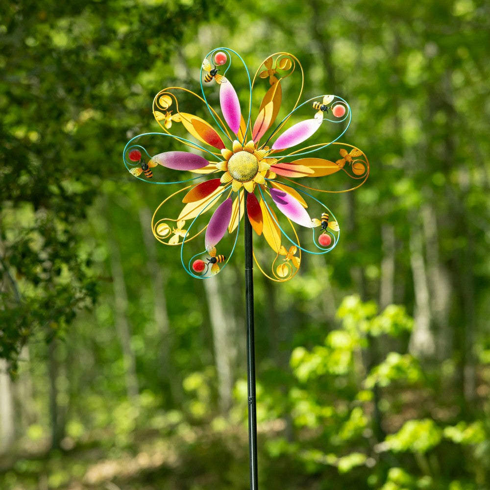 Plow & Hearth Enchanted Blossom Wind Spinner 74"H