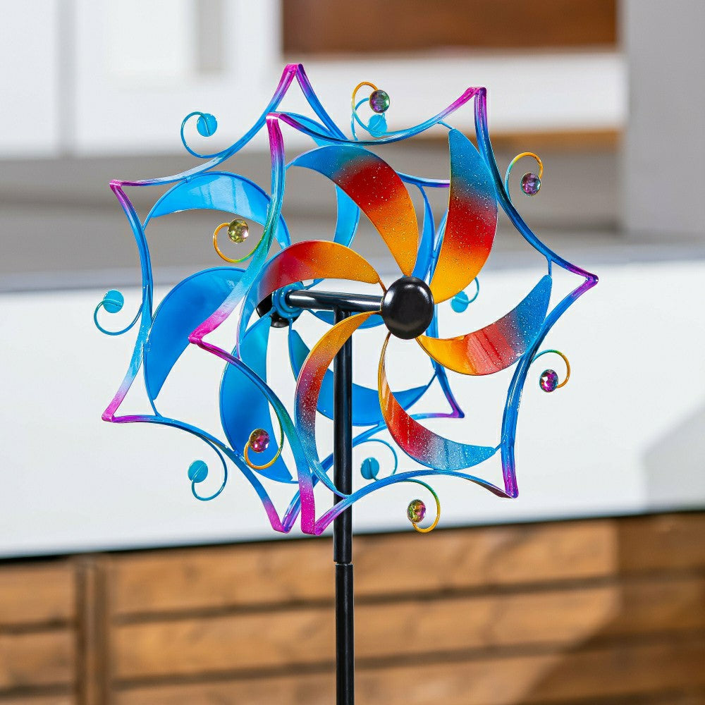 Plow & Hearth Whirling Mirage Wind Spinner 48"H