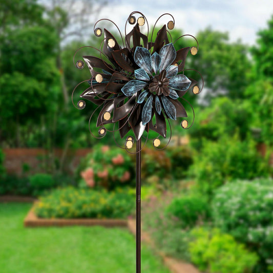 Plow & Hearth 75" Flower Swirl With Metal Accent