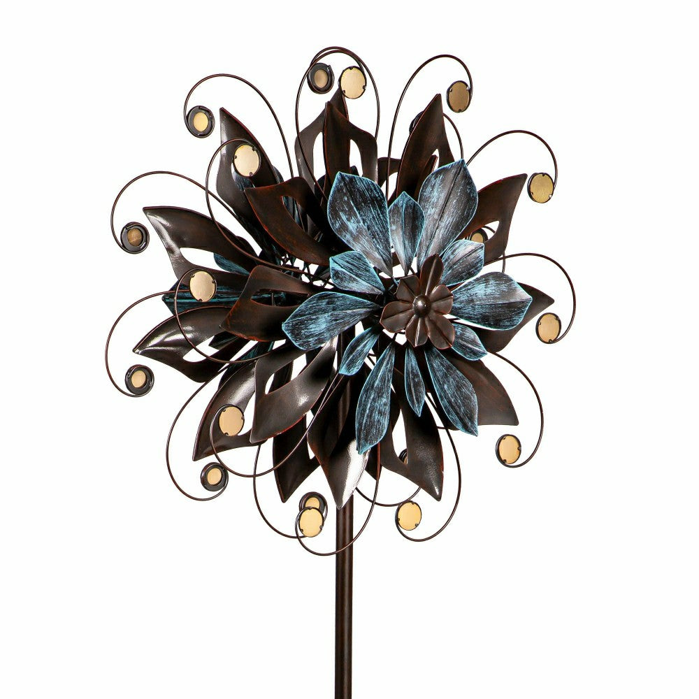 Plow & Hearth 75" Flower Swirl With Metal Accent
