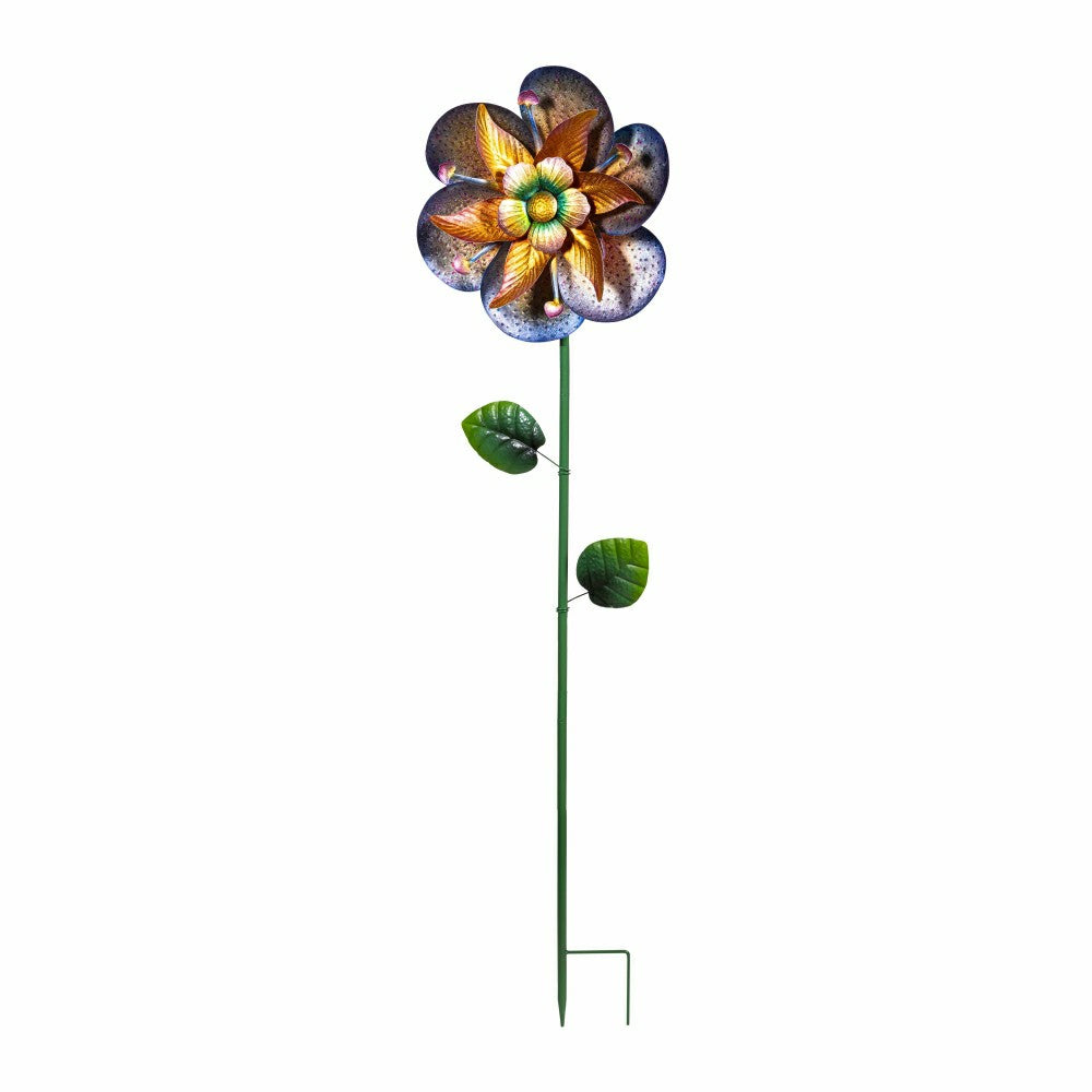 Plow & Hearth Enchanted Blossom Wind Spinner Stake 60"H