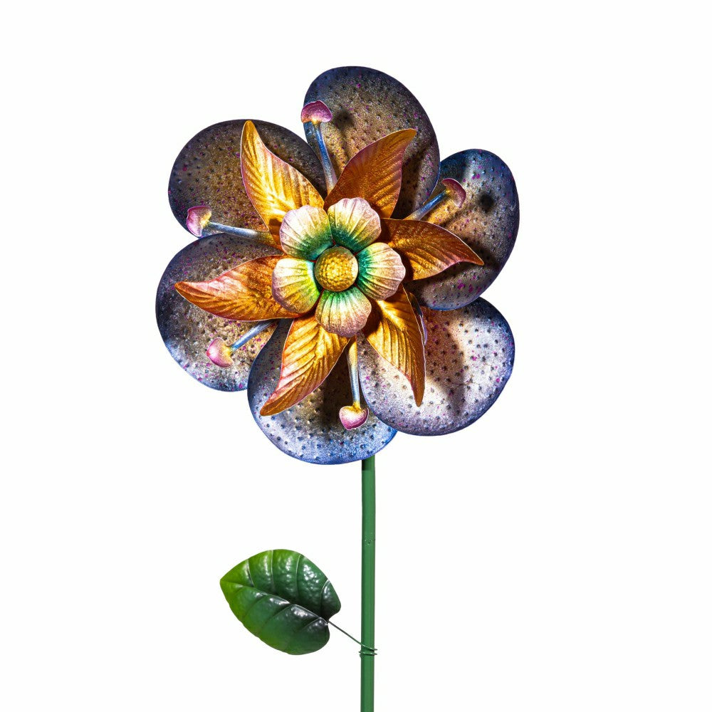 Plow & Hearth Enchanted Blossom Wind Spinner Stake 60"H