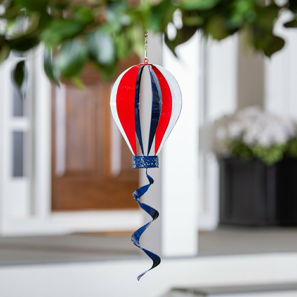Plow & Hearth Red, White, & Bloom Balloon Wind Twirler 24"H