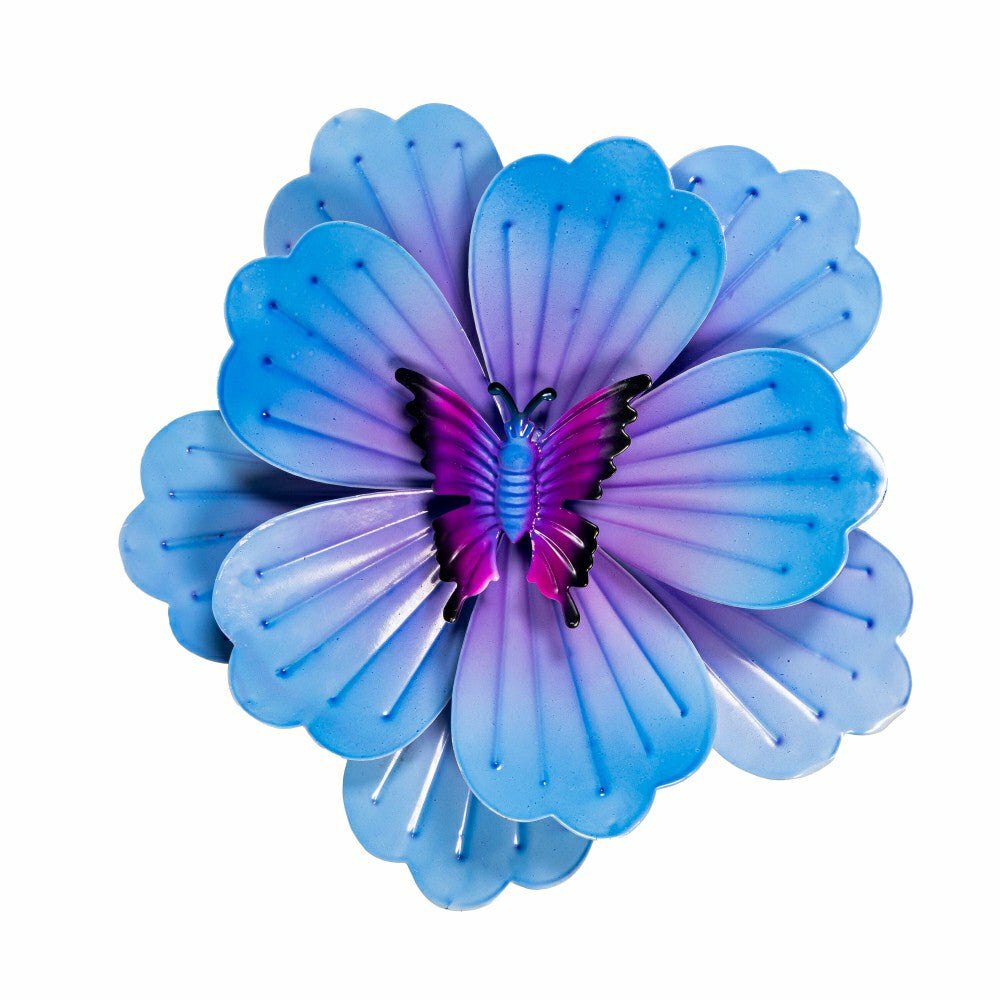 Plow & Hearth Metal Blooming Butterfly Wall Spinner 13"D