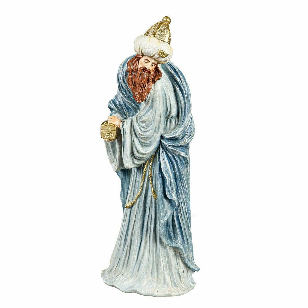 Plow & Hearth Blue Nativity Scene, Set of 7