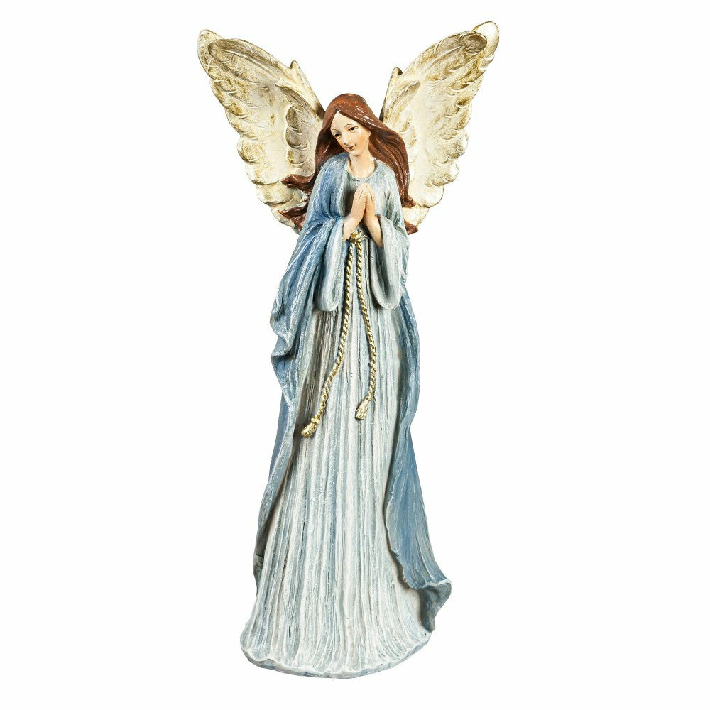 Plow & Hearth Blue Nativity Scene, Set of 7