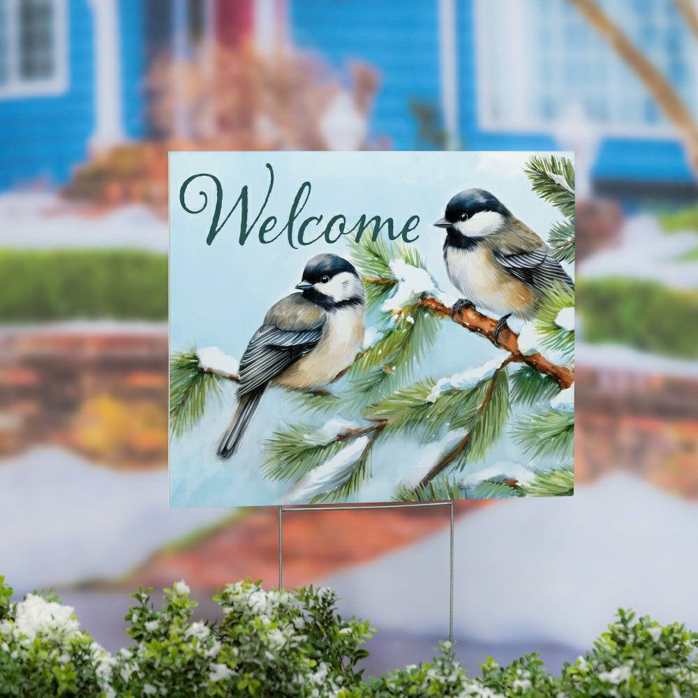 Plow & Hearth COROPLAST Yard Sign with H-Stake, 24"x18"