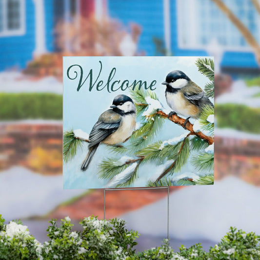 Plow & Hearth COROPLAST Yard Sign with H-Stake, 24"x18"