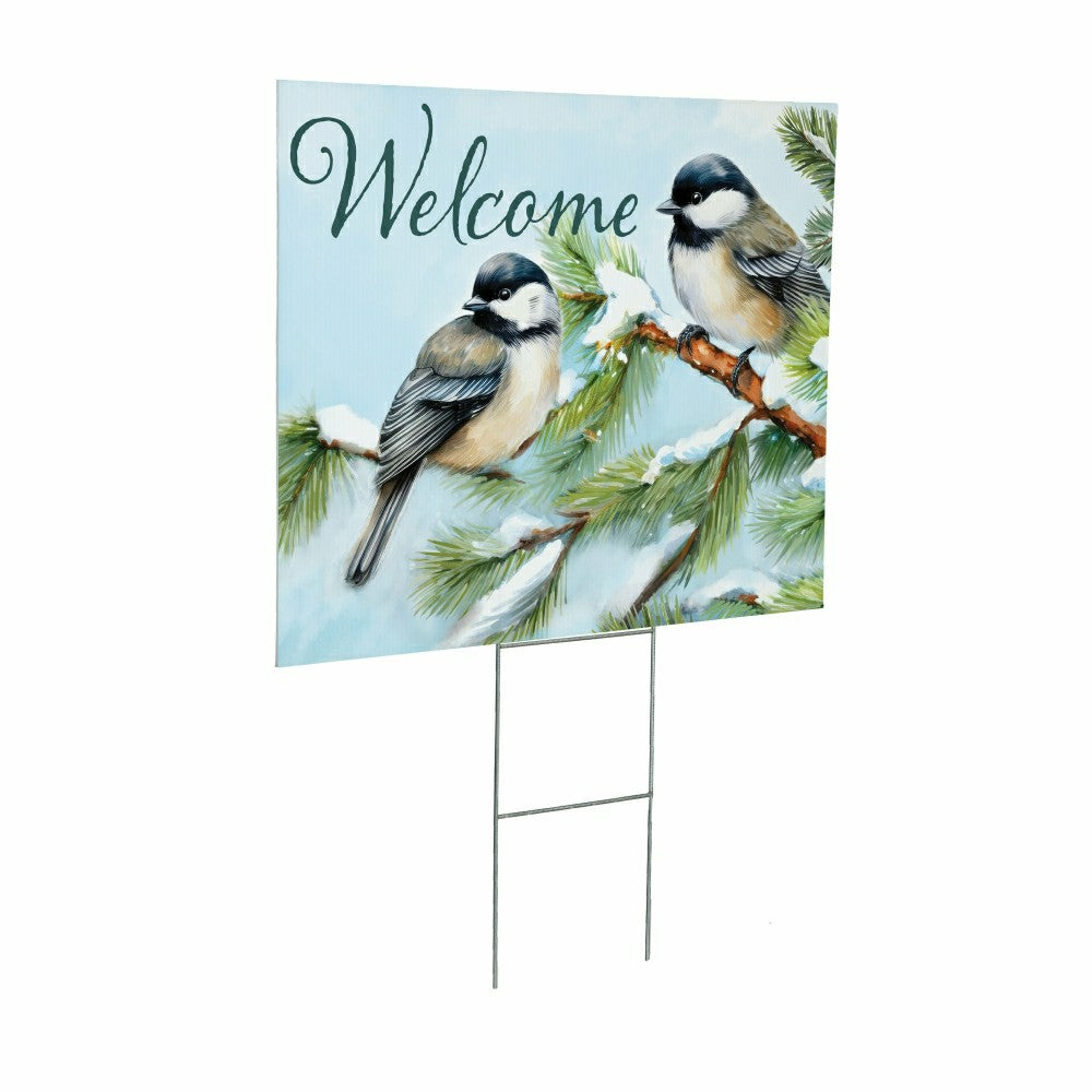 Plow & Hearth COROPLAST Yard Sign with H-Stake, 24"x18"