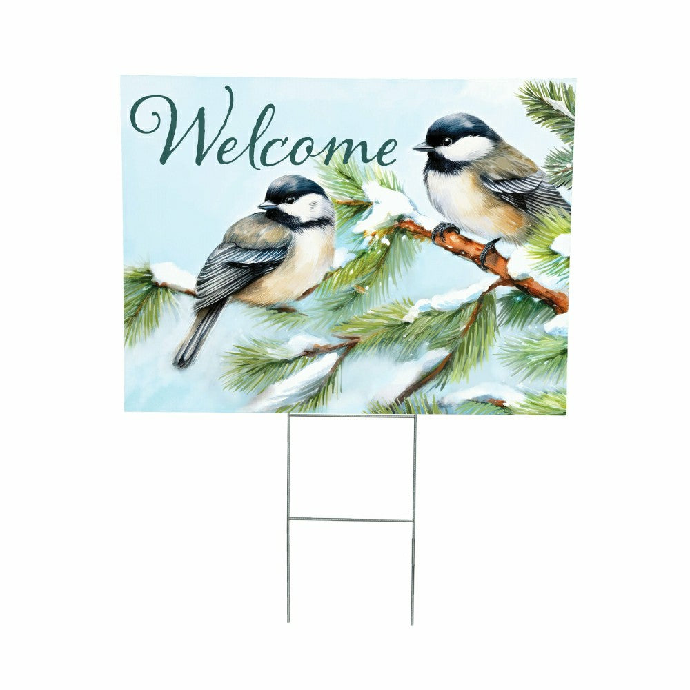 Plow & Hearth COROPLAST Yard Sign with H-Stake, 24"x18"