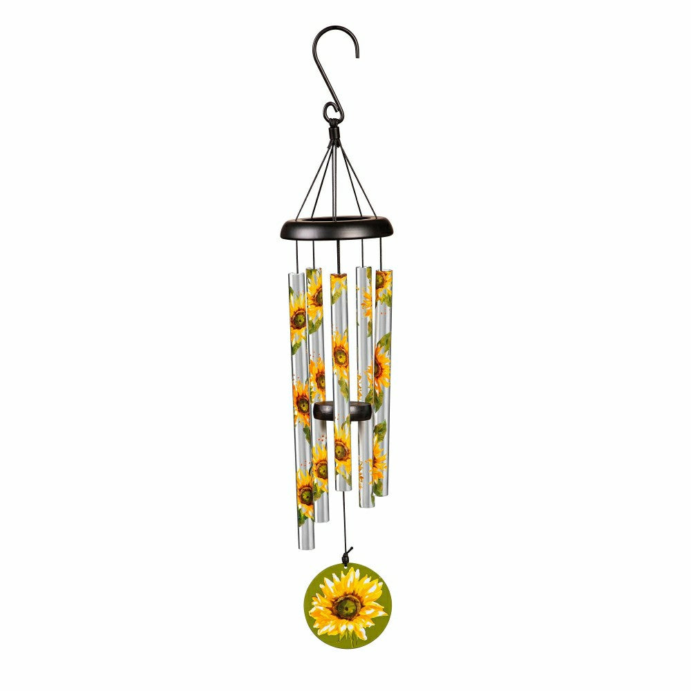 Plow & Hearth Hand-Tuned Sunflower Wind Chime