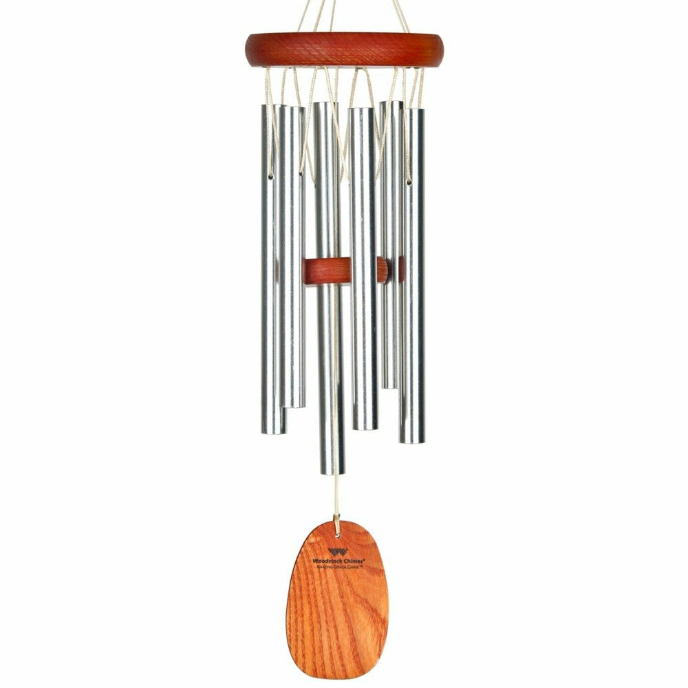 Plow & Hearth Small Weather-Resistant Aluminum & Bamboo Amazing Grace Tone Wind Chime