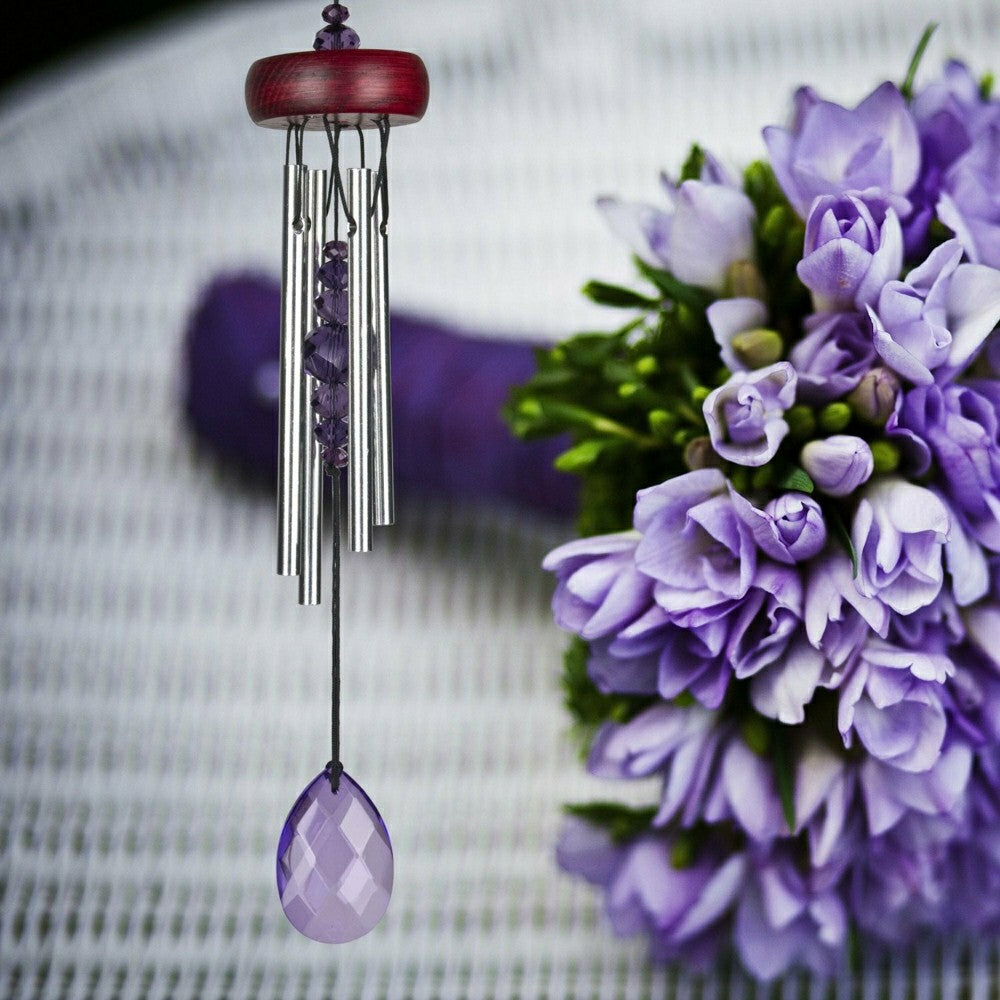 Plow & Hearth Woodstock Violet Gem Drop Chime