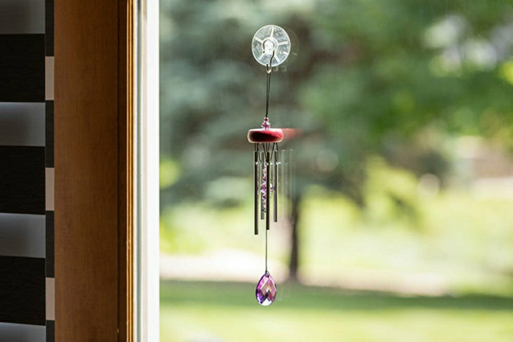 Plow & Hearth Woodstock Violet Gem Drop Chime