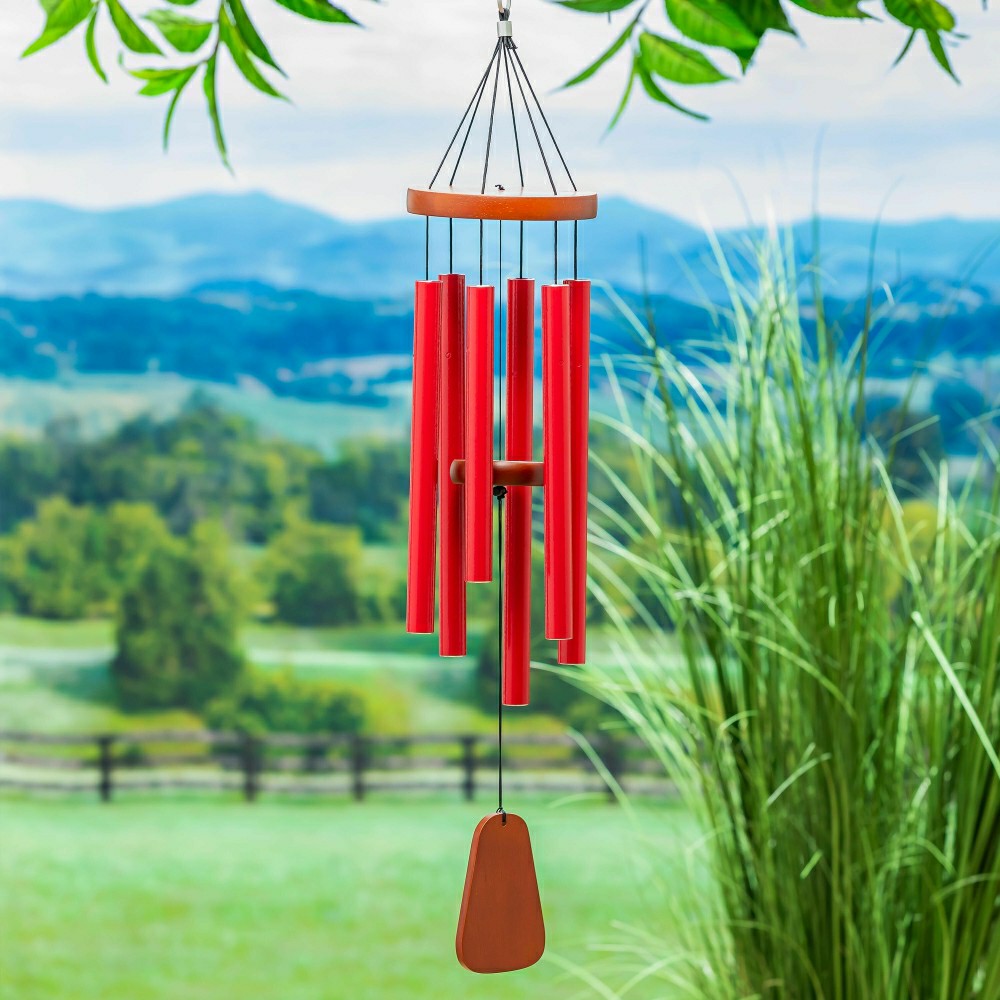 Plow & Hearth Avria Wind Chime, Hand Tuned Wind Chime, Star Spangled Banner, 30" H