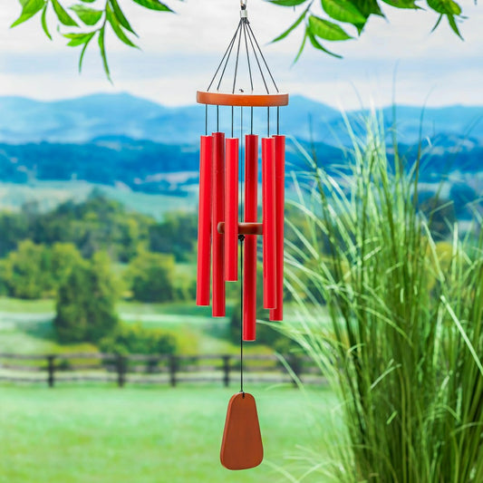 Plow & Hearth Avria Wind Chime, Hand Tuned Wind Chime, Star Spangled Banner, 30" H