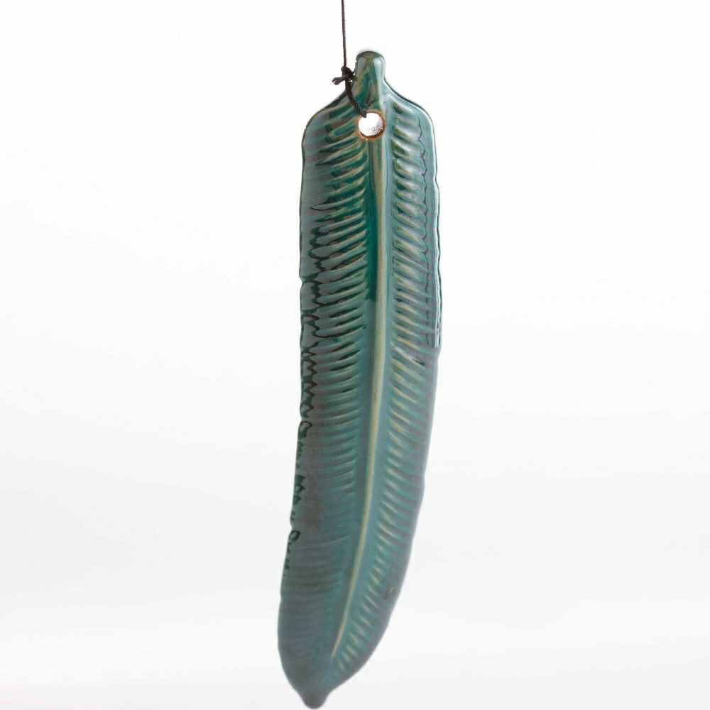 Plow & Hearth Bly-Green Porcelain Bell with Butterflies