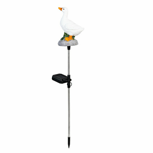 Plow & Hearth Goose with Sound Solar Garden Stake