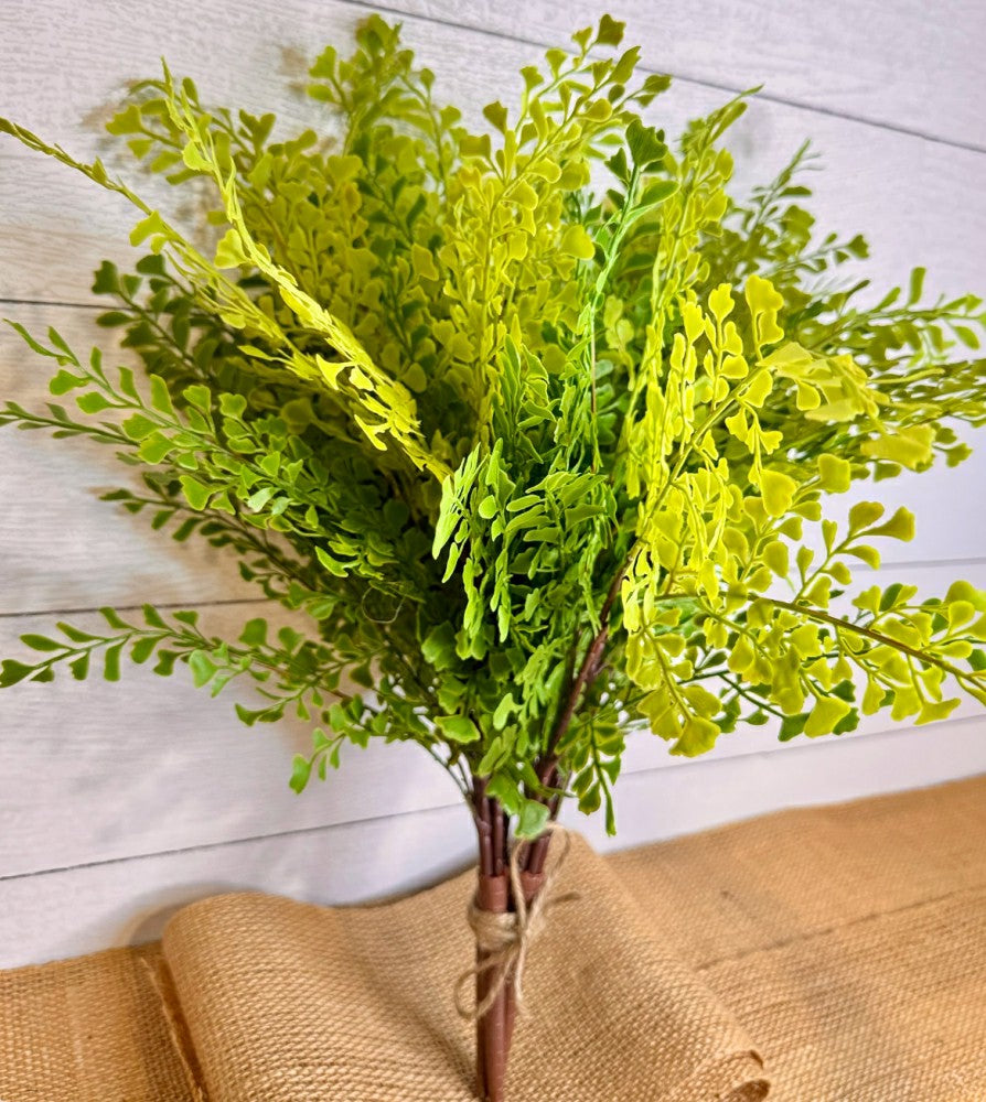 Plow & Hearth Real Touch Artificial Maidenhair Fern- Bundle of 4