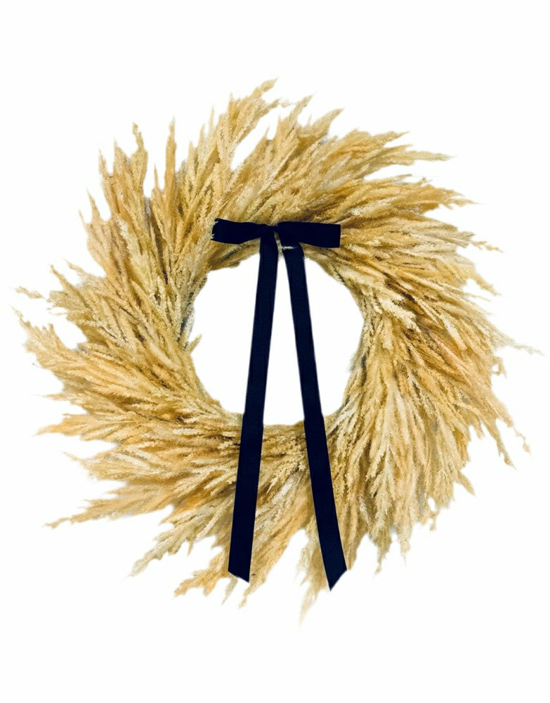 Plow & Hearth Boho Pampas Wreath