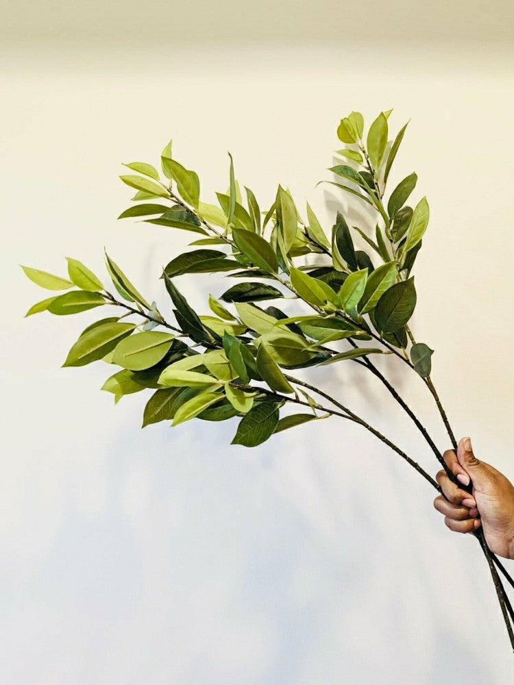 Plow & Hearth Artificial Bay Leaf Stems - Bundle of 4