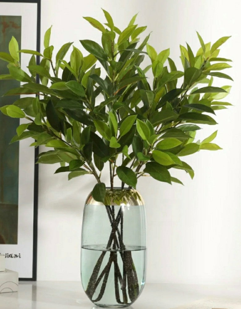 Plow & Hearth Artificial Bay Leaf Stems - Bundle of 4