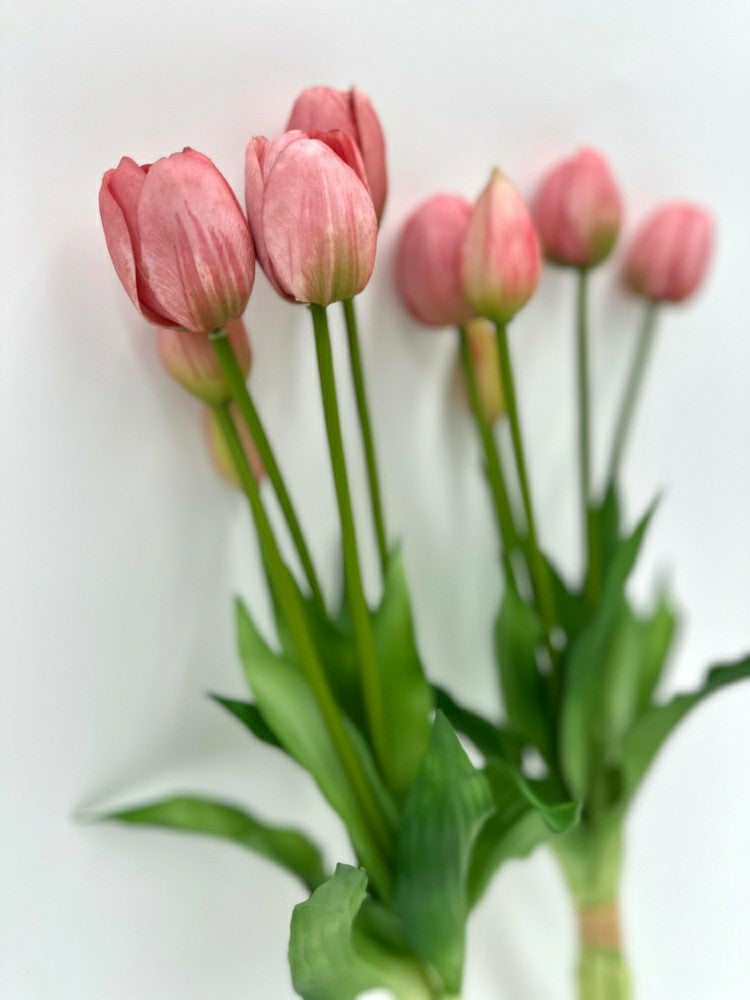 Plow & Hearth Artificial Real Touch Tulips - Bundle of 10