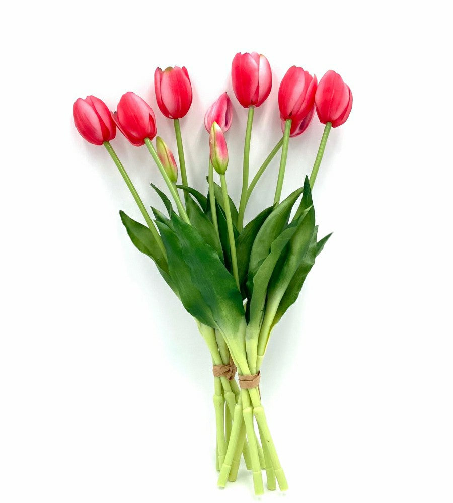 Plow & Hearth Artificial Real Touch Tulips - Bundle of 10