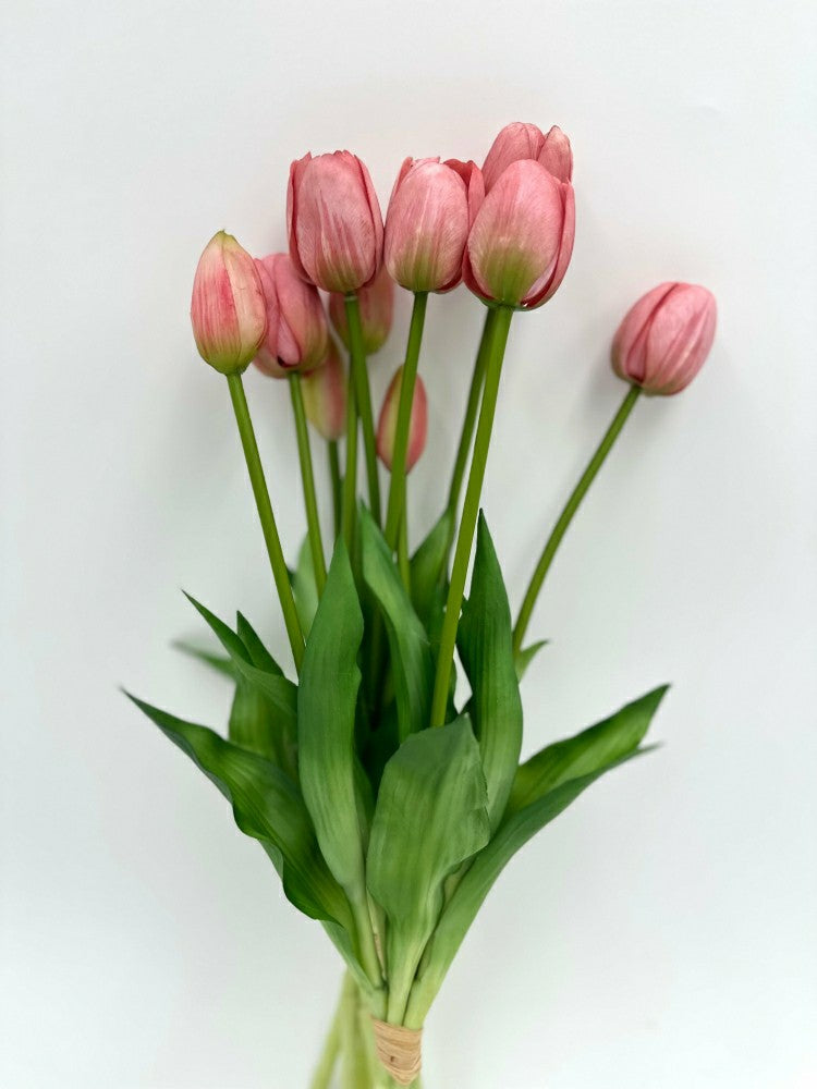 Plow & Hearth Artificial Real Touch Tulips - Bundle of 10