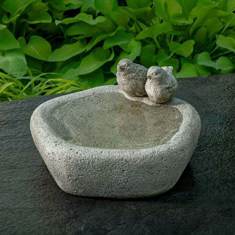 Plow & Hearth Perching Birds Garden Birdbath