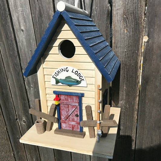 Plow & Hearth Fishing Lodge Bird House
