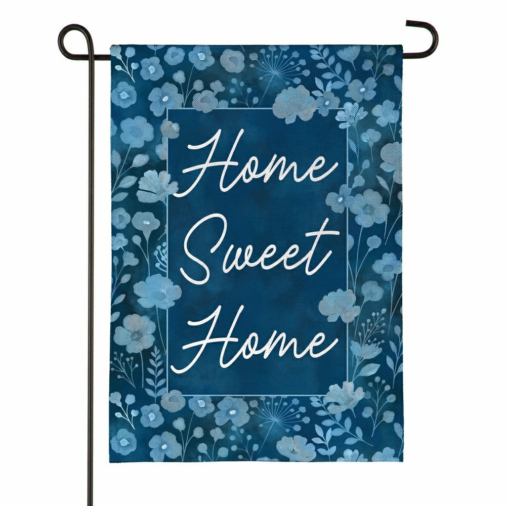 Plow & Hearth VivaStyle Gilded Meadow Burlap Garden Flag TWO
