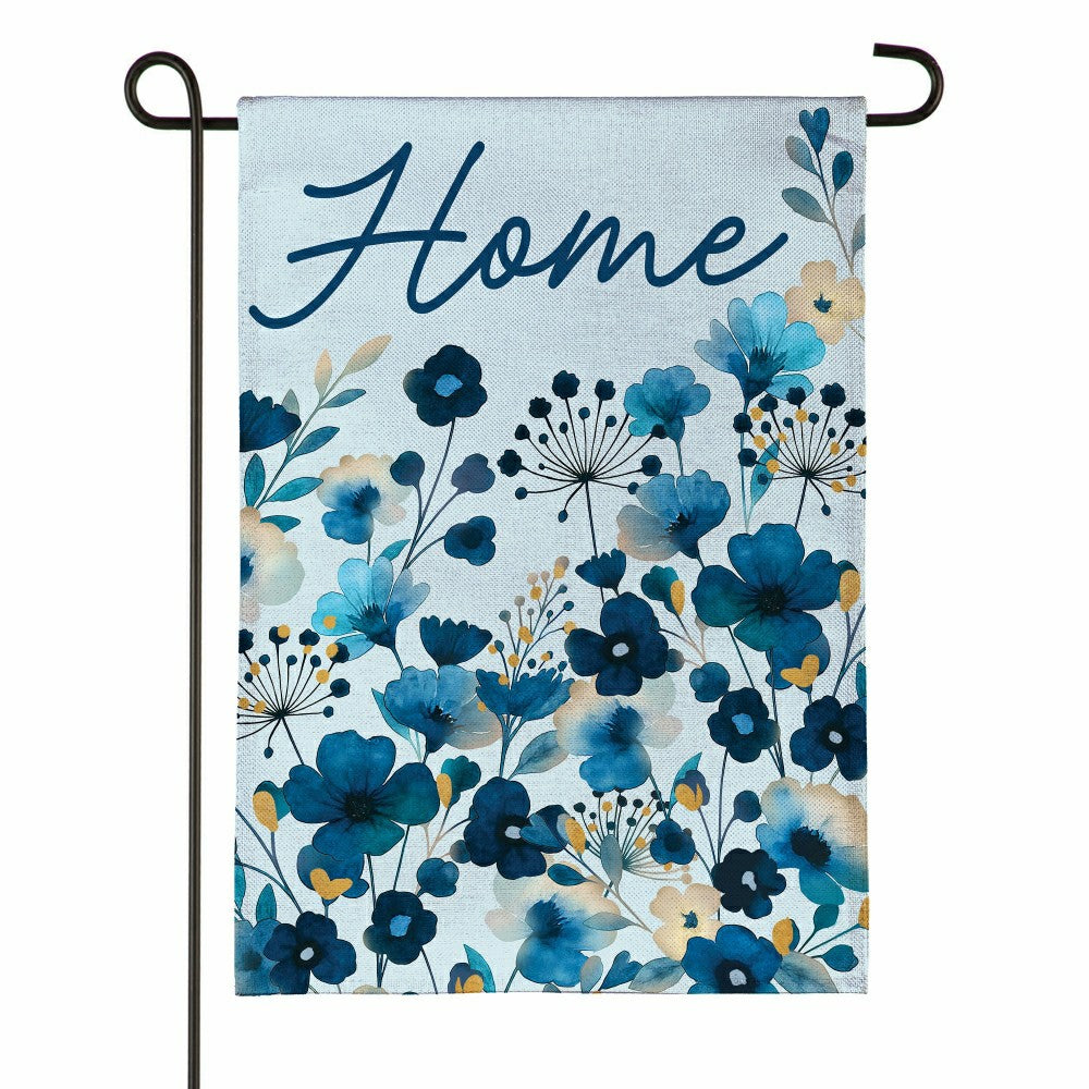 Plow & Hearth VivaStyle Gilded Meadow Burlap Garden Flag ONE
