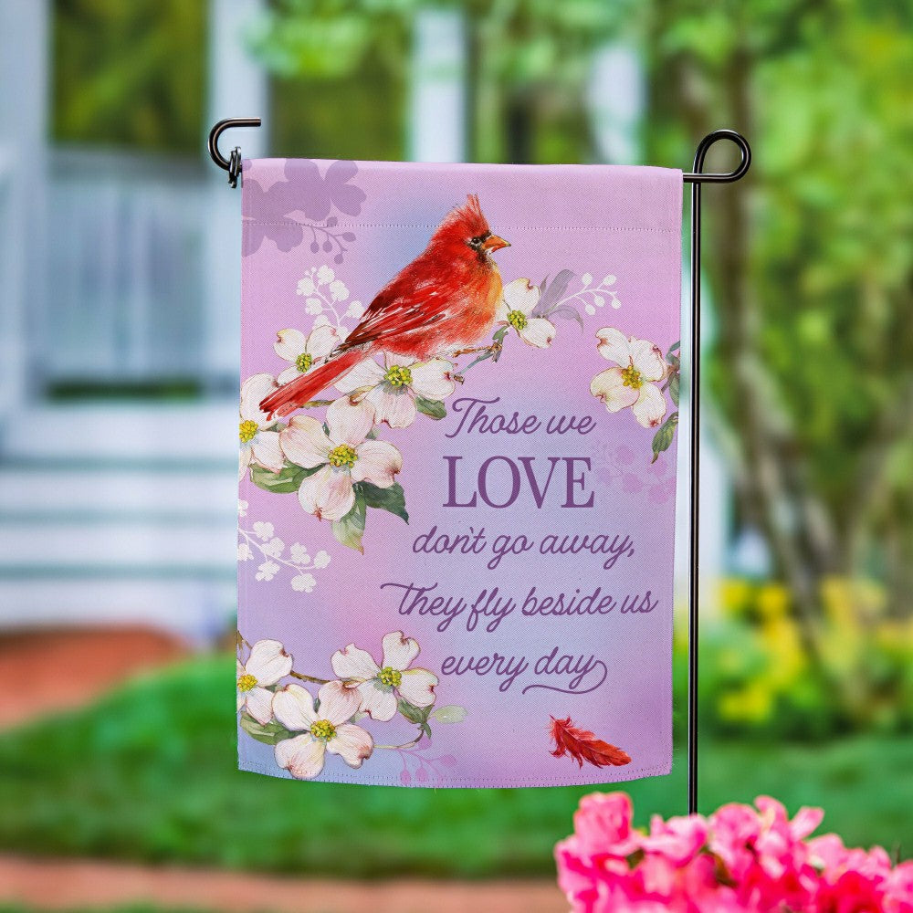 Plow & Hearth Memorial Cardinal Suede Garden Flag