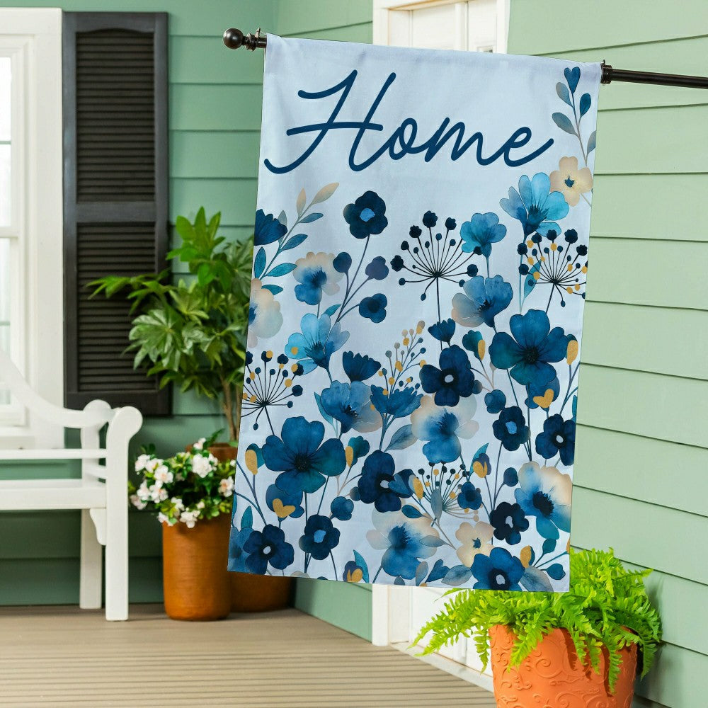 Plow & Hearth VivaStyle Gilded Meadow Burlap House Flag